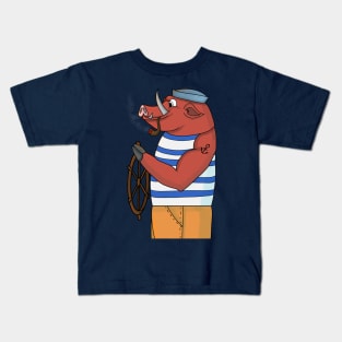 Sailor Boar Kids T-Shirt